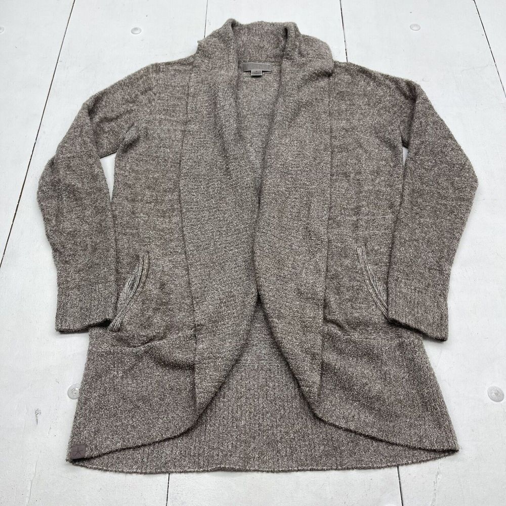 Barefoot Dreams Cozy Chic Lite Circle Cardigan Brown Women’s Size Medium